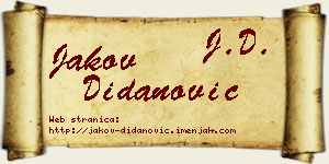 Jakov Didanović vizit kartica